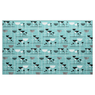 Tissu Jazz moderne - Bleu clair 80C6C6