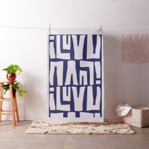 Tissu Je t'aime Tribal