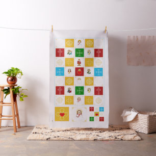 Tissu Jésus et saint Bébé Carrés de courtepointe