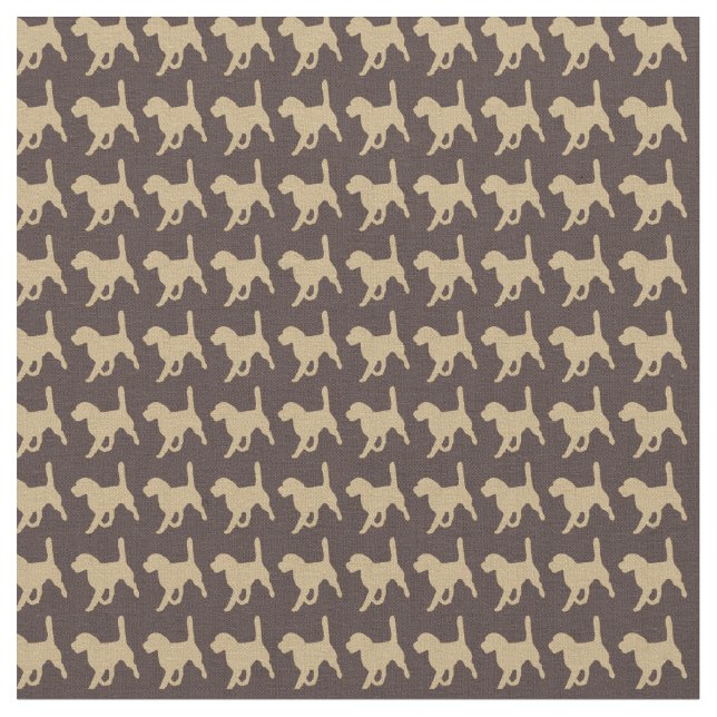 Tissu Joie de chien beagle (Fermer)