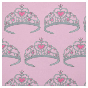 Tissu Joli bijou rose Princesse Tiara Pourcentage de la