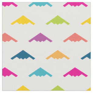 Tissu Joli coloré B-2 Spirit Motif de bombardement furti