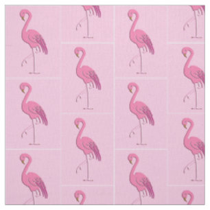 Tissu Joli flamant rose, arrière - plan rose