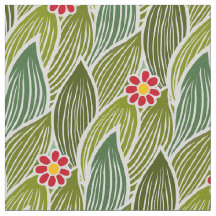 Joli Hippie Super Rouge Vert marguerite Motif Flor