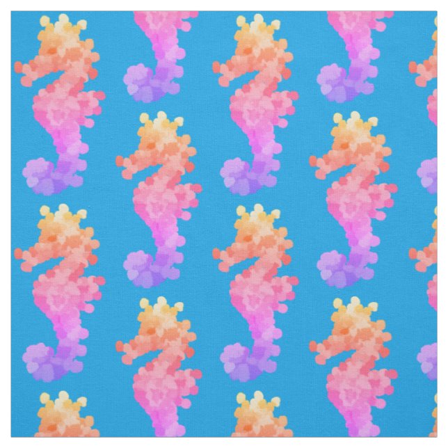 Tissu Joli Rainbow Seahorse (Échantillon)