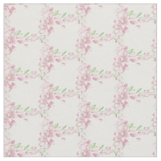 Tissu Jolie aquarelle de fleur de cerisier rose tendre