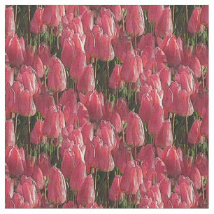 Tissu Jolie tulipe rose