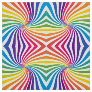 Tissu Jouer Rainbow Linnear Motif géométrique