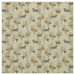 Tissu Jouets vintages de canard se cachant dans des mate
