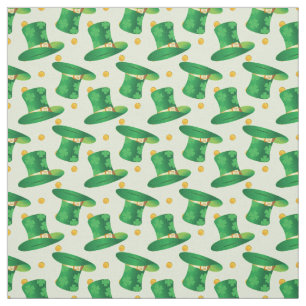 Tissu Jour de la Saint Patrick Casquette motif irlandai