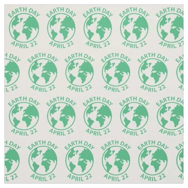Tissu Jour de la terre, le 22 avril (Échantillon)