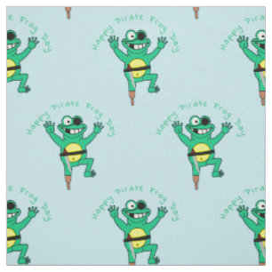 Tissu Joyeuse journée de la grenouille pirate Thunder_C