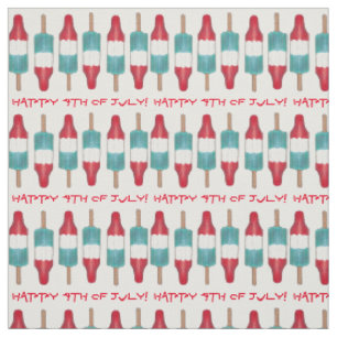 Tissu Joyeux 4 juillet Americana Rocket Pop Popsicles