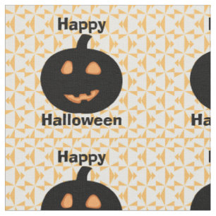 Tissu Joyeux Citrouilles d'Halloween