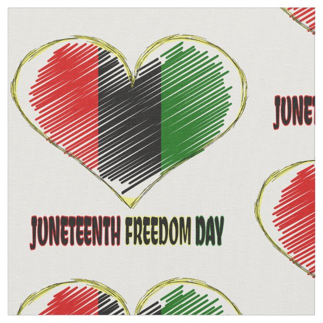 Tissu joyeux coeur du drapeau africain de la junte (Fermer)