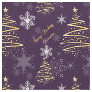 Tissu Joyeux Noël de merde