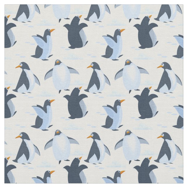 Tissu Joyeux Pingouins Joueurs (Fermer)