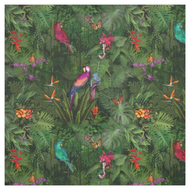 Tissu Jungle (Échantillon)