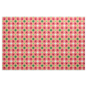 Tissu Kaléidoscope abstrait de ketmie