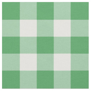 Tissu Kelly Green et White En vichy Motif Fabric