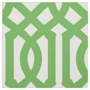 Tissu Kelly Green Trellis Grande échelle