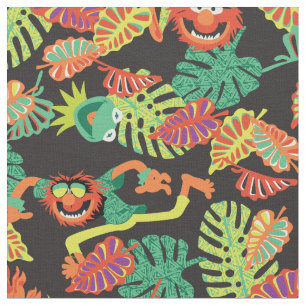 Tissu Kermite tropical et Motif animal