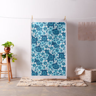 Tissu Ketmie florale de surf