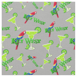 Tissu Key West Margarita Parrot Floride Été
