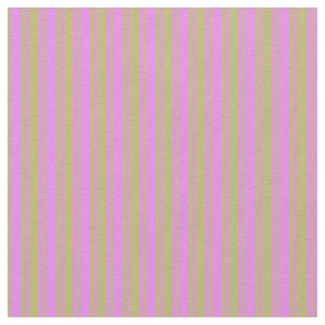 Tissu Khaki foncé et Motif violet rayé/lié (Fermer)