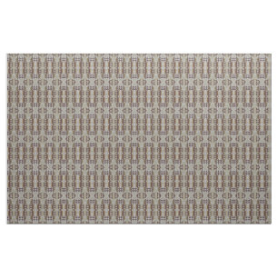 Tissu Khaki Gris Beige Taupe Art Ethnique Éclectique Bro