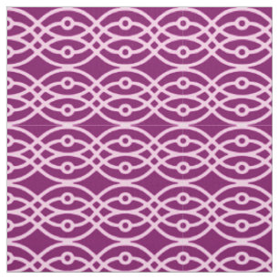 Tissu Kimono imprimé, prune et rose