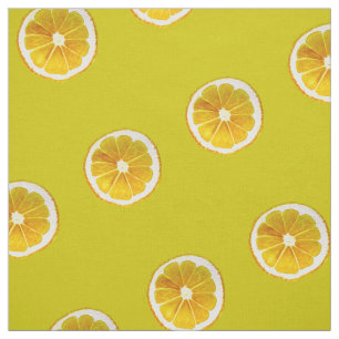 Tissu Kitsch jaune citron d'art de bruit