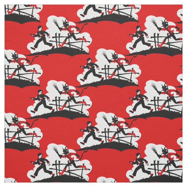Tissu krampus de Noël (Échantillon)
