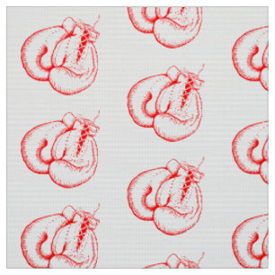TISSU LA BOÎTE ROUGE GLOVE SPORTS MOTIF