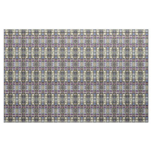 Tissu La clématite de Nouveau d'art en verre souillé