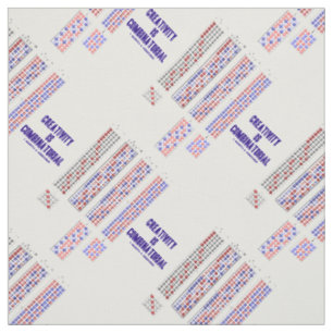 Tissu La créativité est permutations combinatoires
