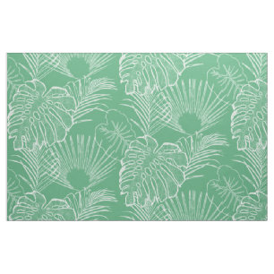 Tissu La forêt tropicale verte La jungle Feuilles Feuil