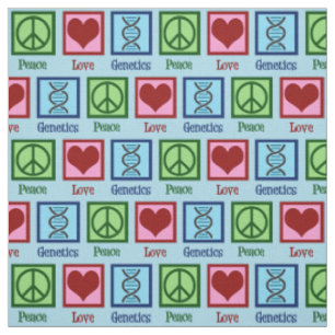 Tissu La génétique de l'amour pour la paix