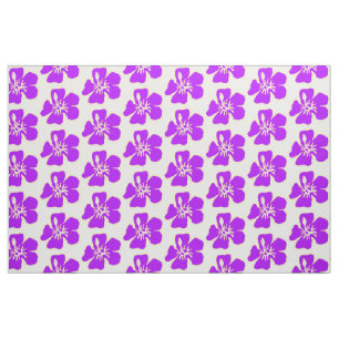 Tissu La ketmie pourpre fleurit Luau hawaïen tropical