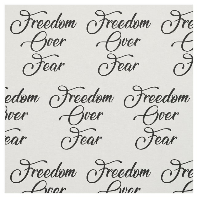 Tissu La liberté face à la peur (Échantillon)