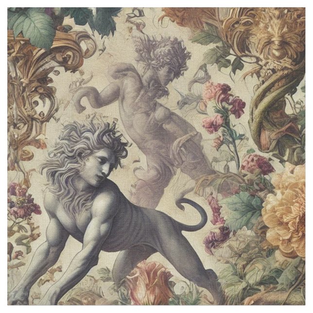 Tissu La luxure sauvage - Carreau de déclaration gothiqu (Fermer)