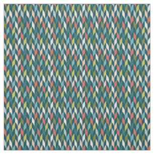 Tissu La moitié du siècle Teal moderne et motif de