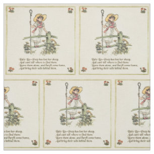 Tissu La petite Bo-Peep : Classique Kate Greenaway Nurse