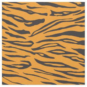 Tissu La rayure orange et noire de tigre a couvert de