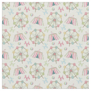 Tissu La roue de Ferris de thème de cirque de bébé mo