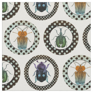 Tissu La Science colorée de scarabées d'insectes