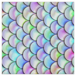 Tissu La sirène de bulle d'arc-en-ciel de Falln mesure