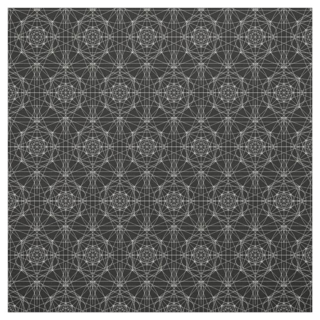 Tissu La troisième géométrie sacrée dimensionnelle (Échantillon)