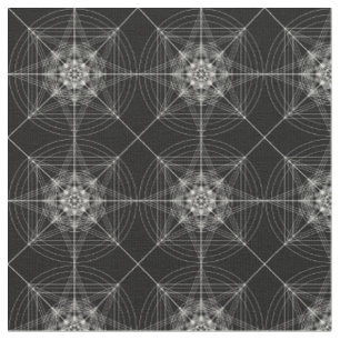 Tissu La troisième géométrie sacrée dimensionnelle