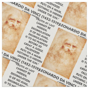 Tissu La vérité de Leonardo da Vinci ne peut pas être